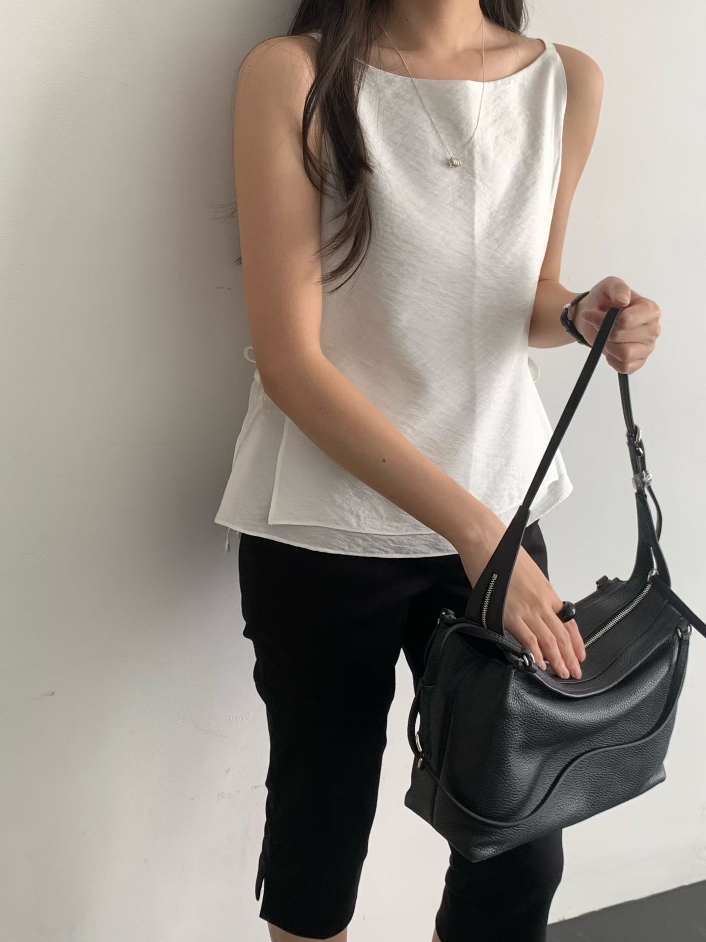 Nicell rope sleeveless blouse
