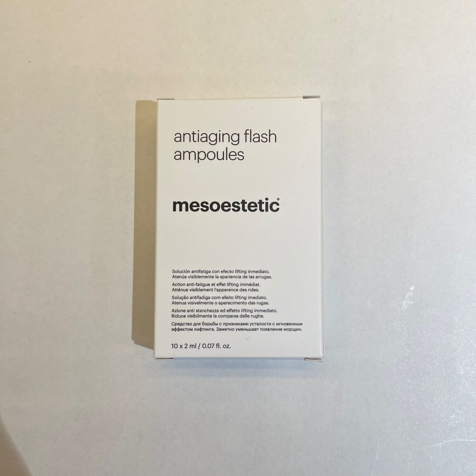 關鍵字BE49. mesoestetic antiaging flash ampoules 10 x 2 ml優惠$340