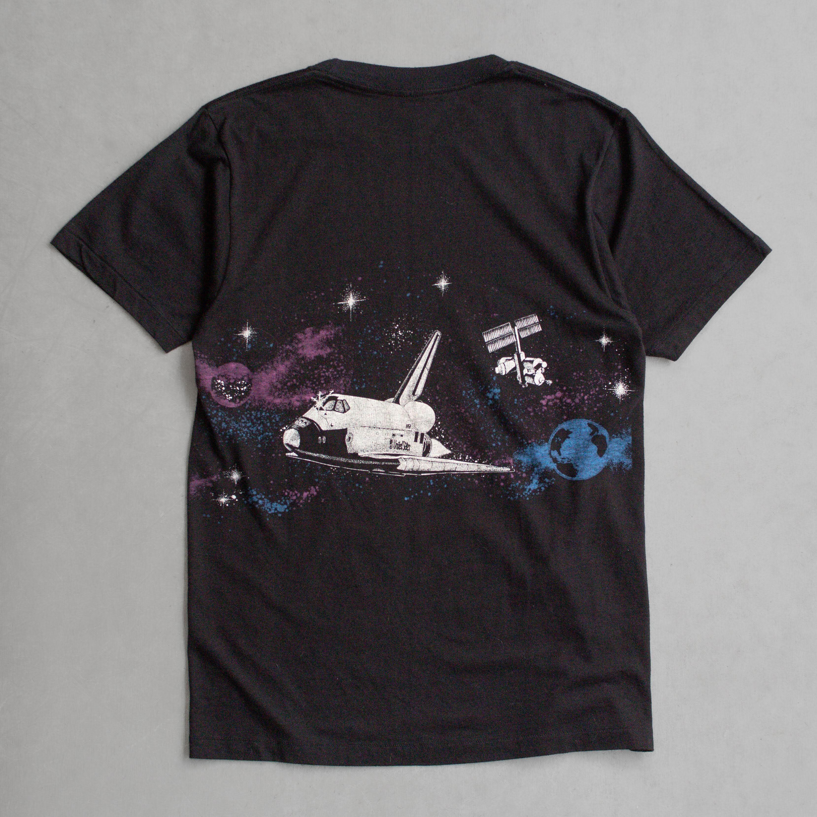 80S KENNEDY SPACE CENTER TEE 美國製 黑色 甘迺迪 太空總署 短袖 T恤