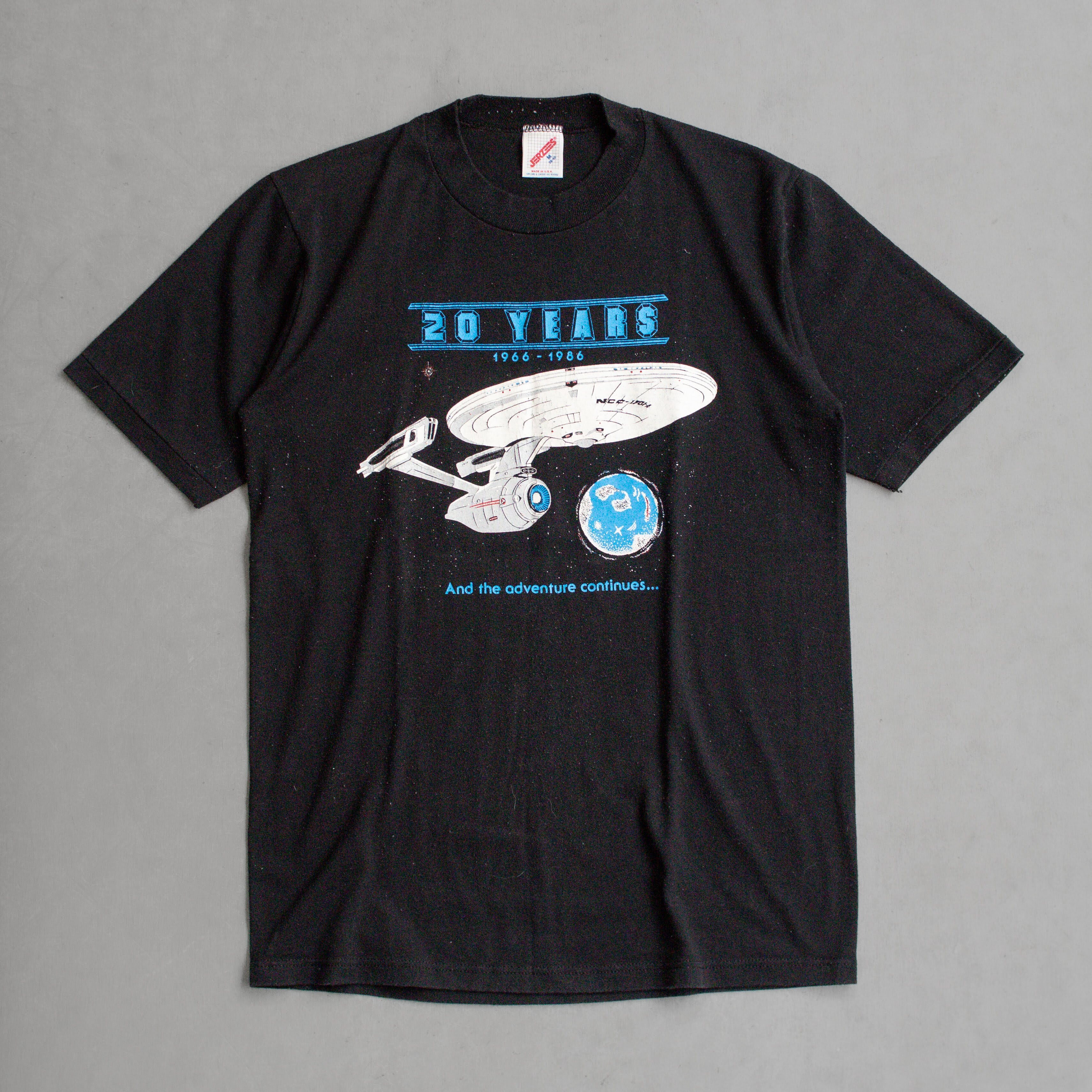 80-90S STAR TREK TEE 美國製 黑色 星際爭霸戰 星際迷航記 短袖 T恤 A