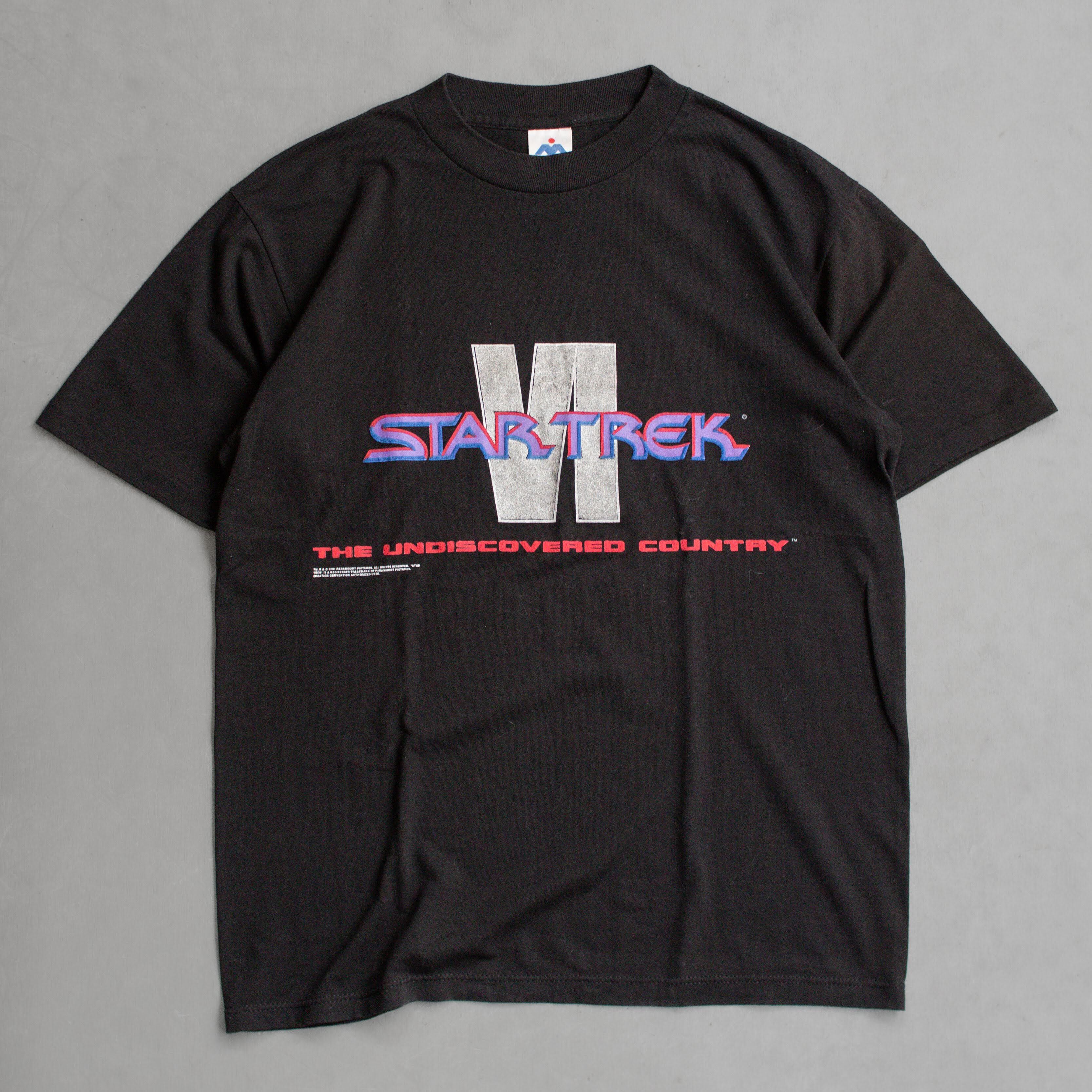 80-90S STAR TREK TEE 美國製 黑色 星際爭霸戰 星際迷航記 短袖 T恤 B