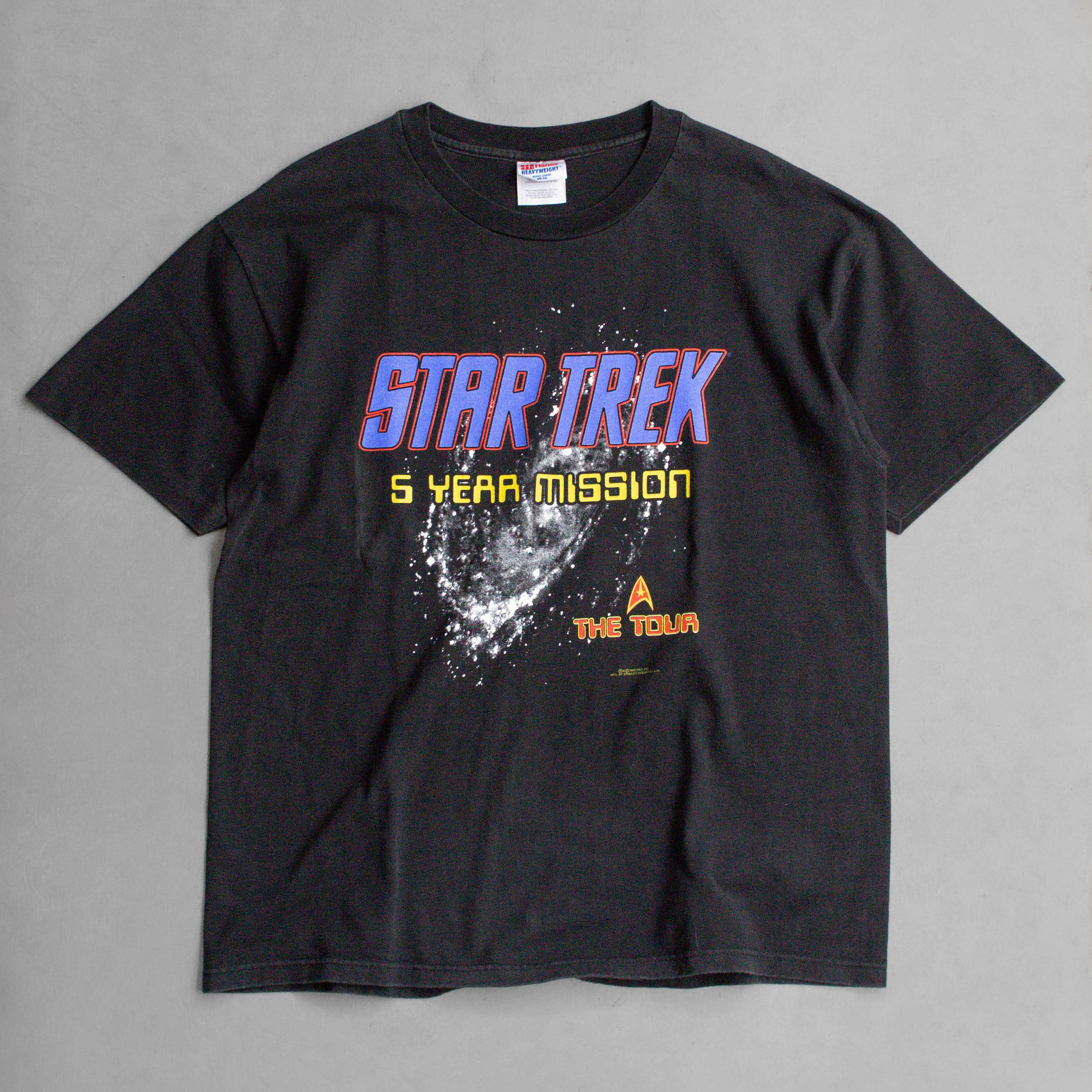 80-90S STAR TREK TEE 美國製 黑色 星際爭霸戰 星際迷航記 短袖 T恤 E