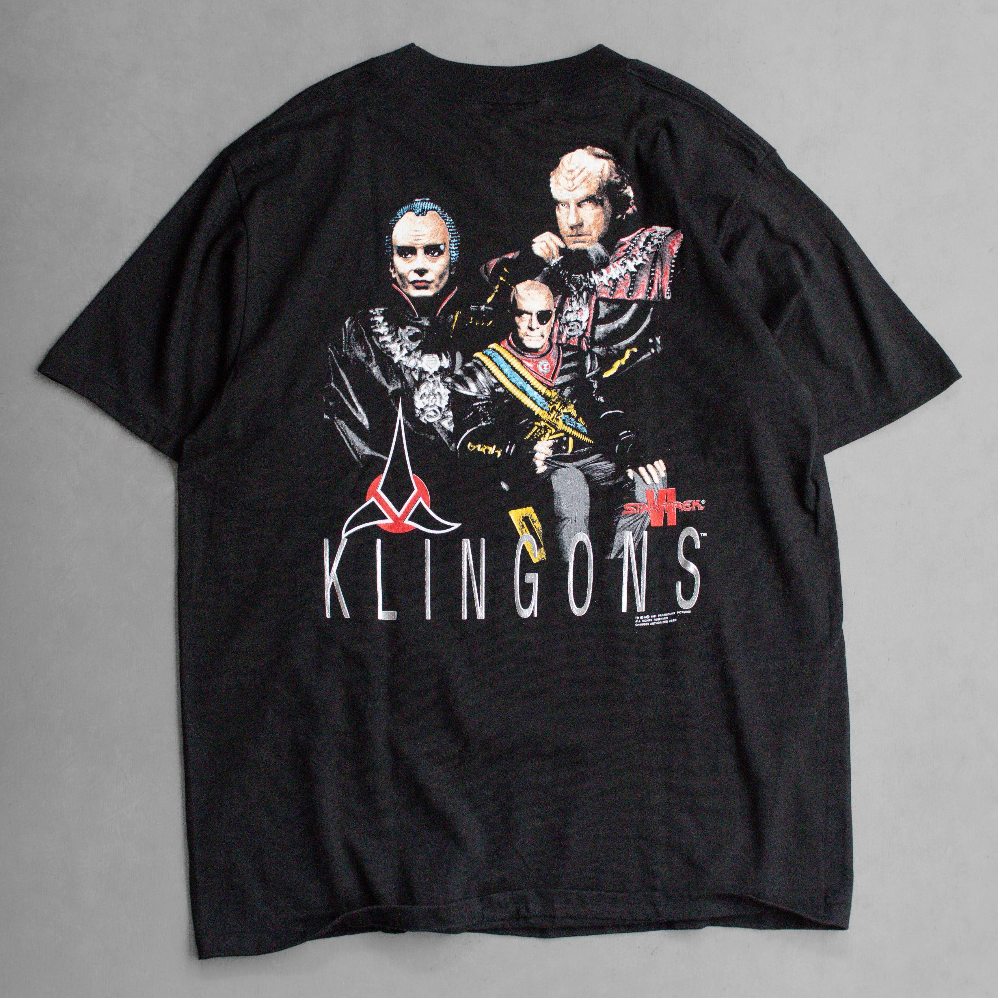 80-90S STAR TREK TEE 美國製 黑色 星際爭霸戰 星際迷航記 短袖 T恤 F