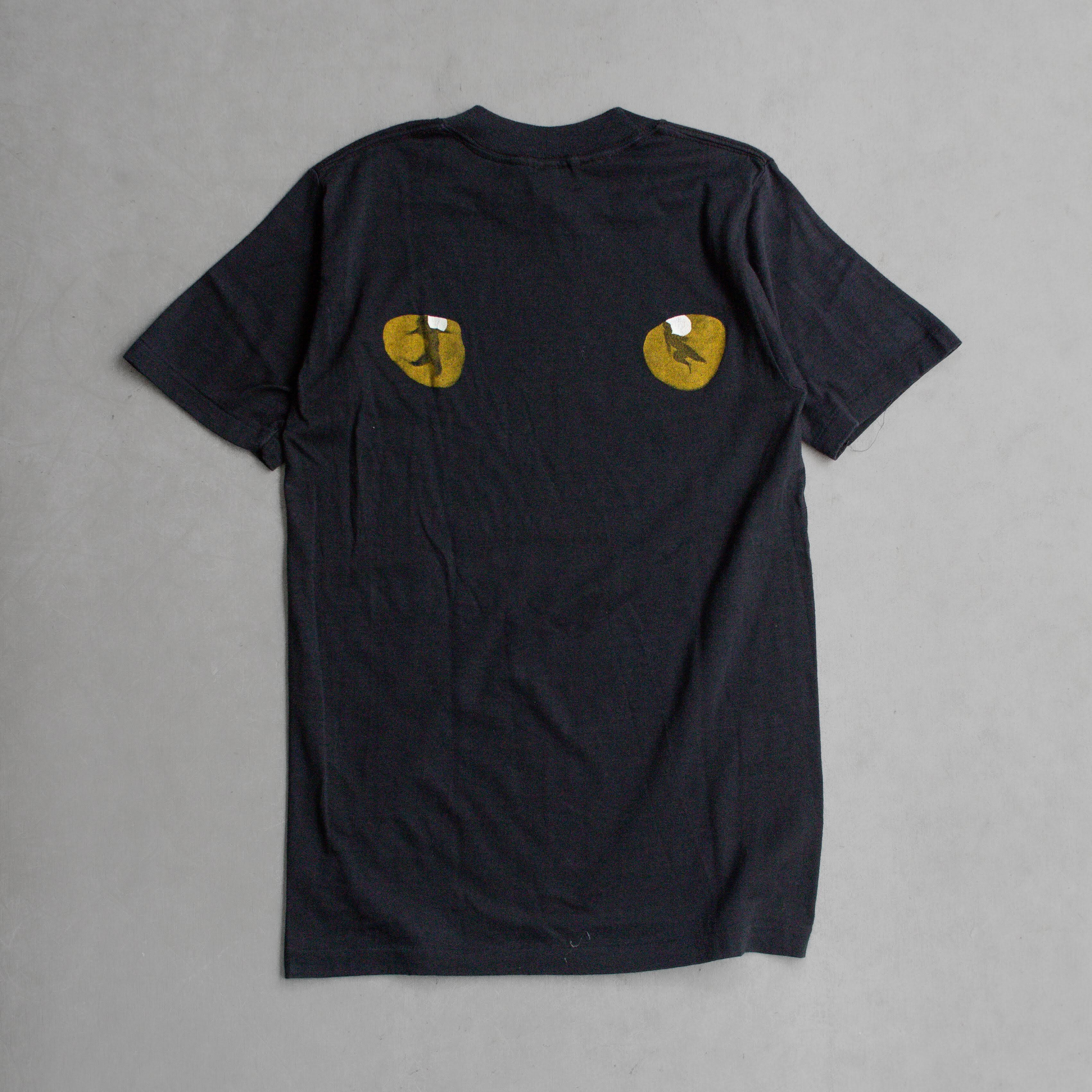 80S CATS MUSICAL TEE 美國製 黑色 百老匯 音樂劇 貓 短袖 T恤 B