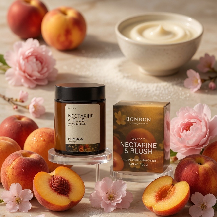 BOMBON NECTARINE & BLUSH 油桃與腮紅香薰蠟燭