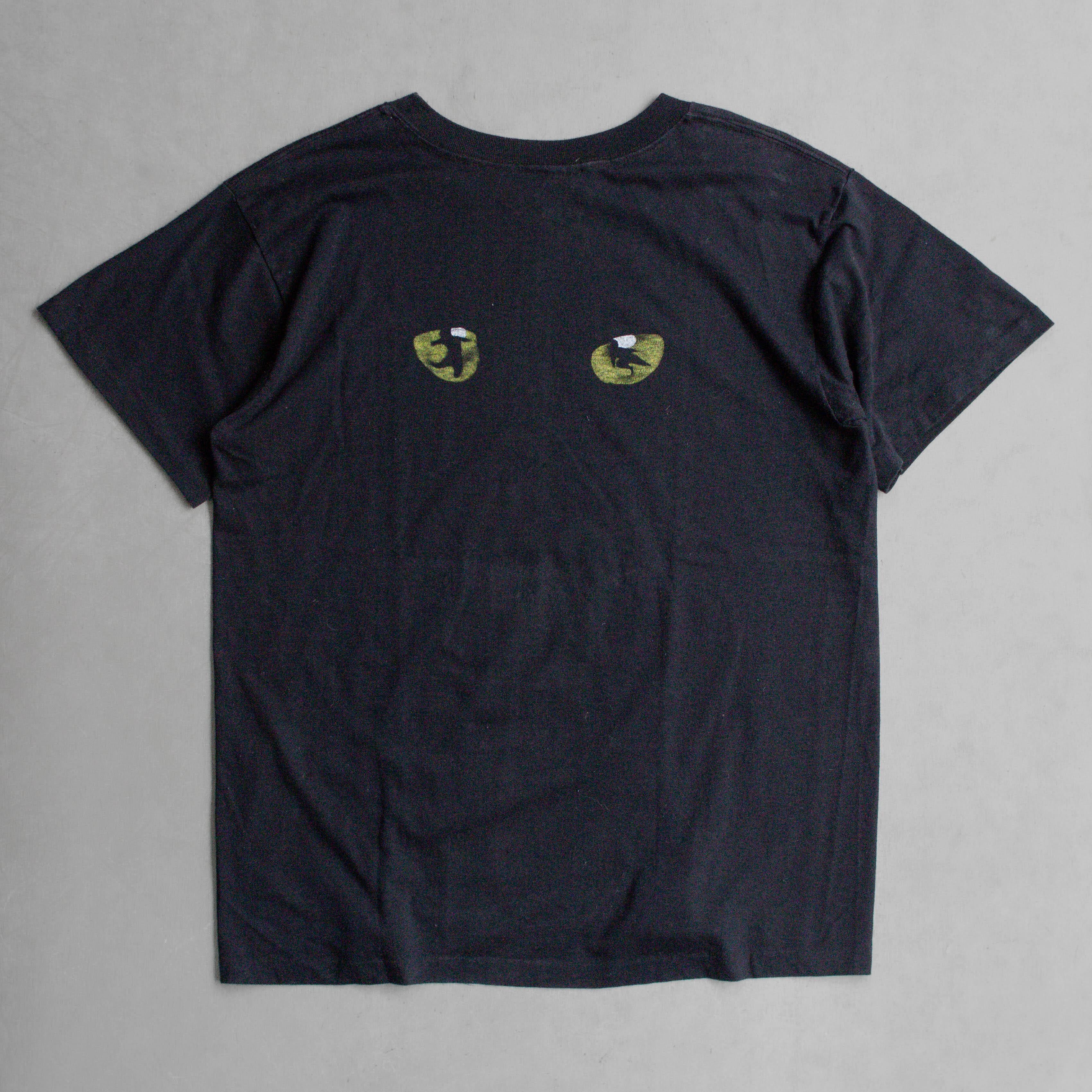 80S CATS MUSICAL TEE 美國製 黑色 百老匯 音樂劇 貓 短袖 T恤 C