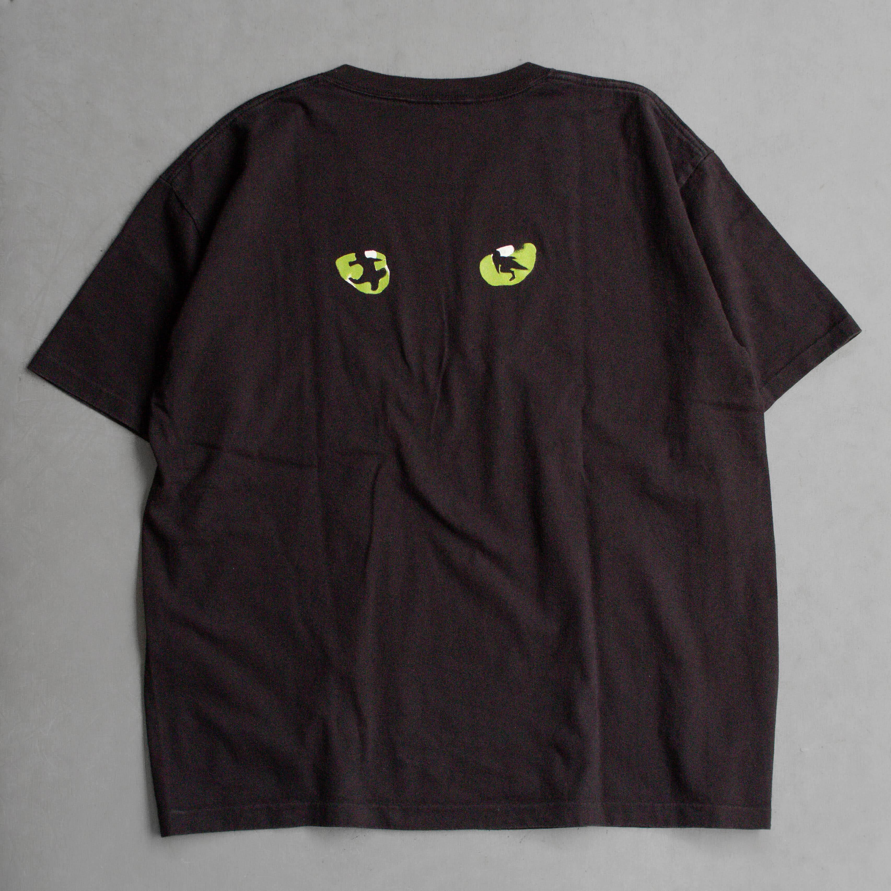 80S CATS MUSICAL TEE 美國製 黑色 百老匯 音樂劇 貓 短袖 T恤 D