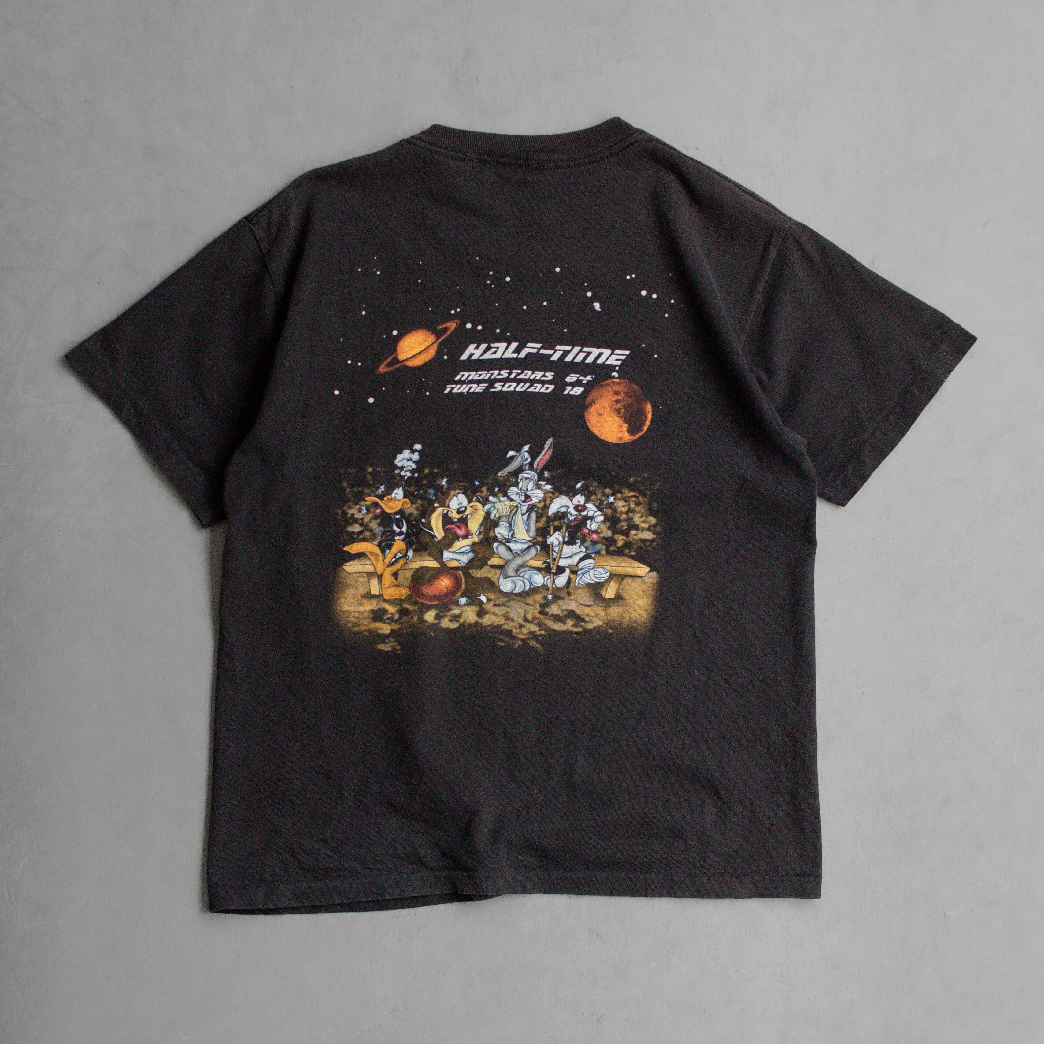 90S WARNER BROS SPACE JAM TEE 美國 黑色 華納兄弟 怪物奇兵 短袖 T恤
