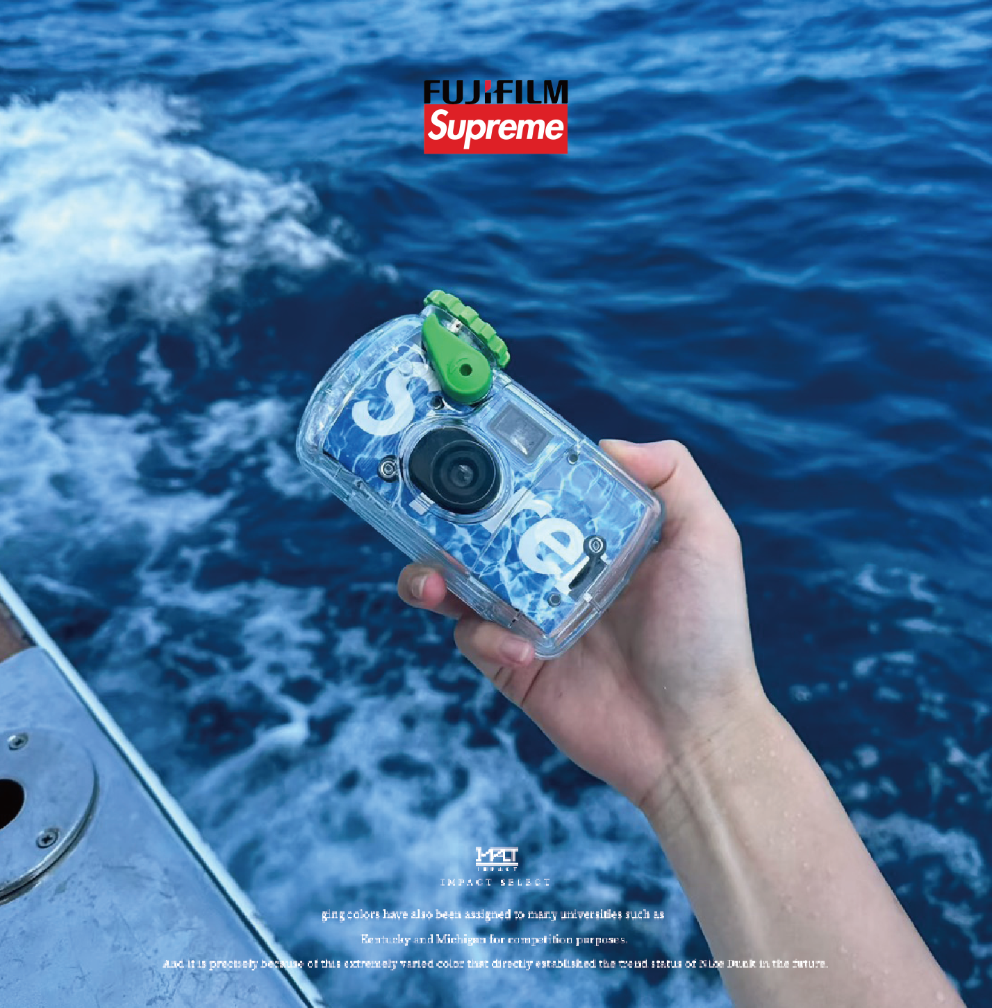 Supreme X FUJI 富士 聯名款 防水 拋棄式 底片 相機