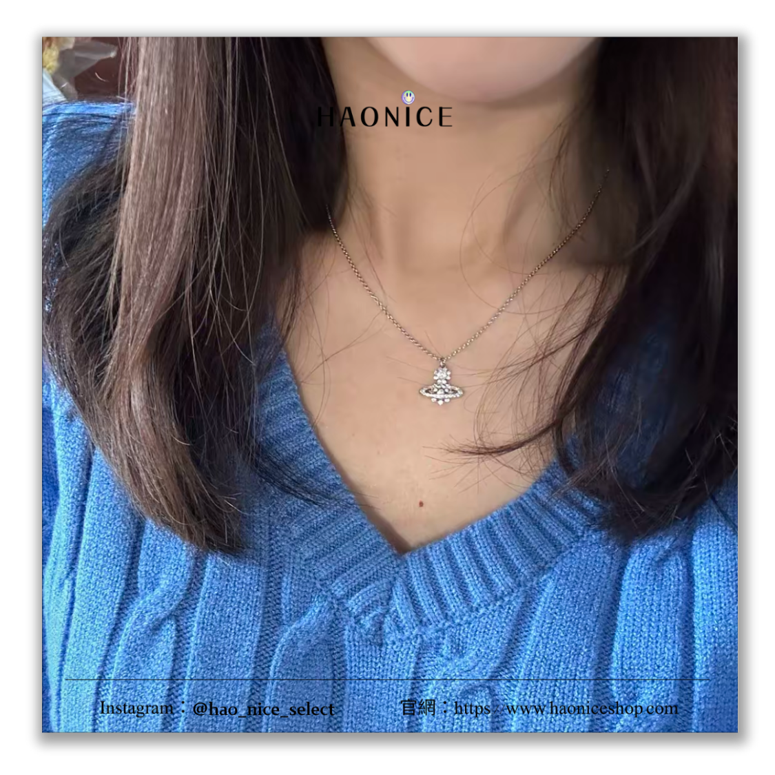 【HAO NICE】送禮首選🎁Vivienne Westwood 西太后🪐👑️ 土星logo 滿鑽 925純銀 銀飾 項鍊 吊墜 情人節 母親節
