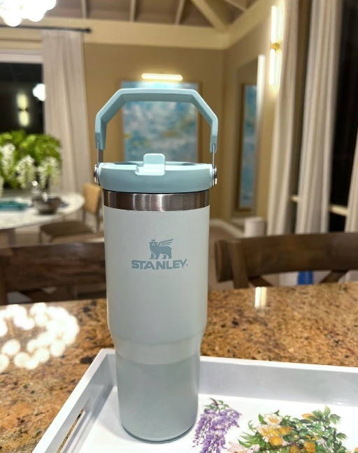【預購】STANLEY H051551 Iceflow 30oz 翻蓋吸管杯  (Mist)
