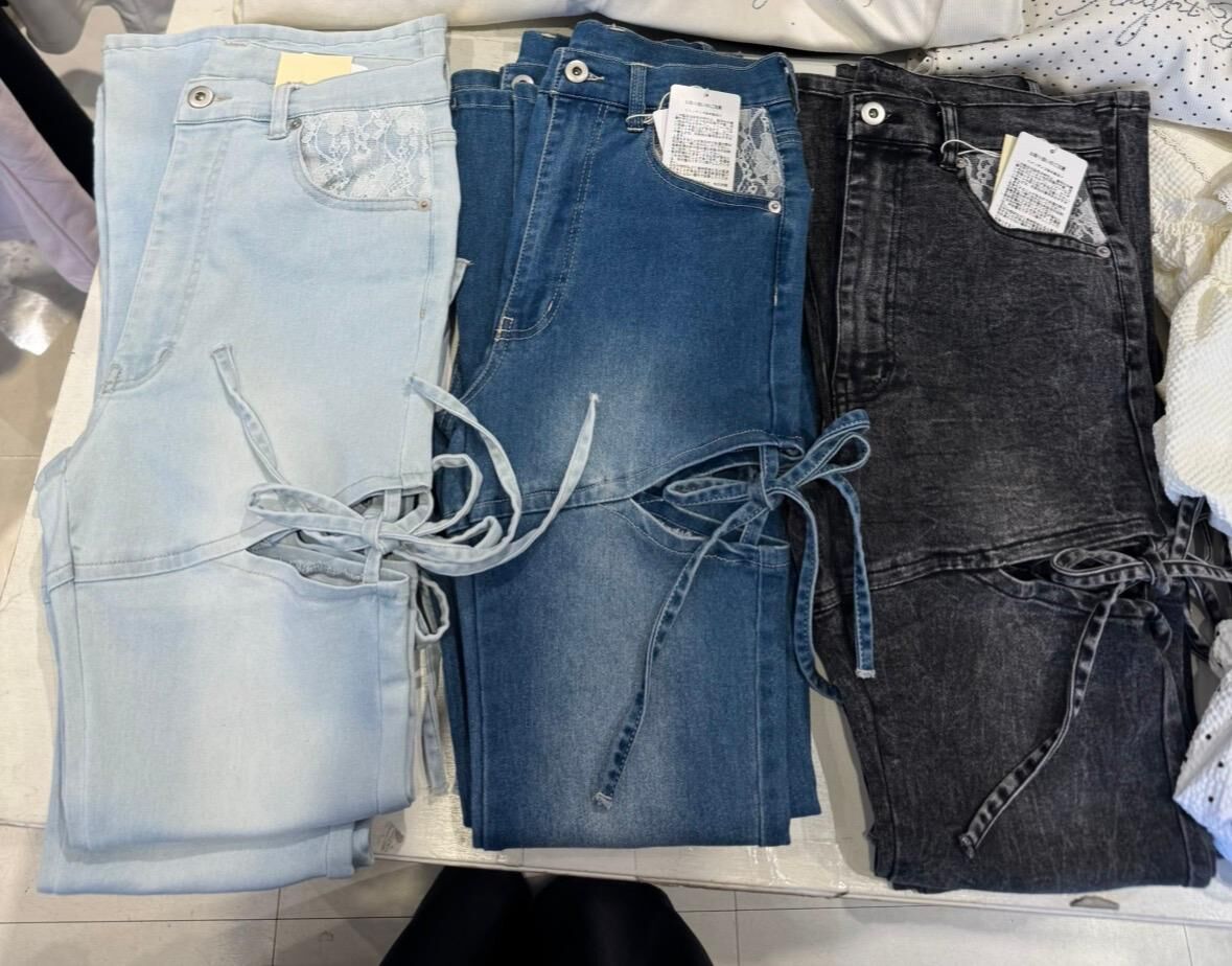 NC20  高腰lace牛仔褲👖 S:腰25-32 長38 hip 36-42  /  M:腰26-33 長48 hip 37-43 $349