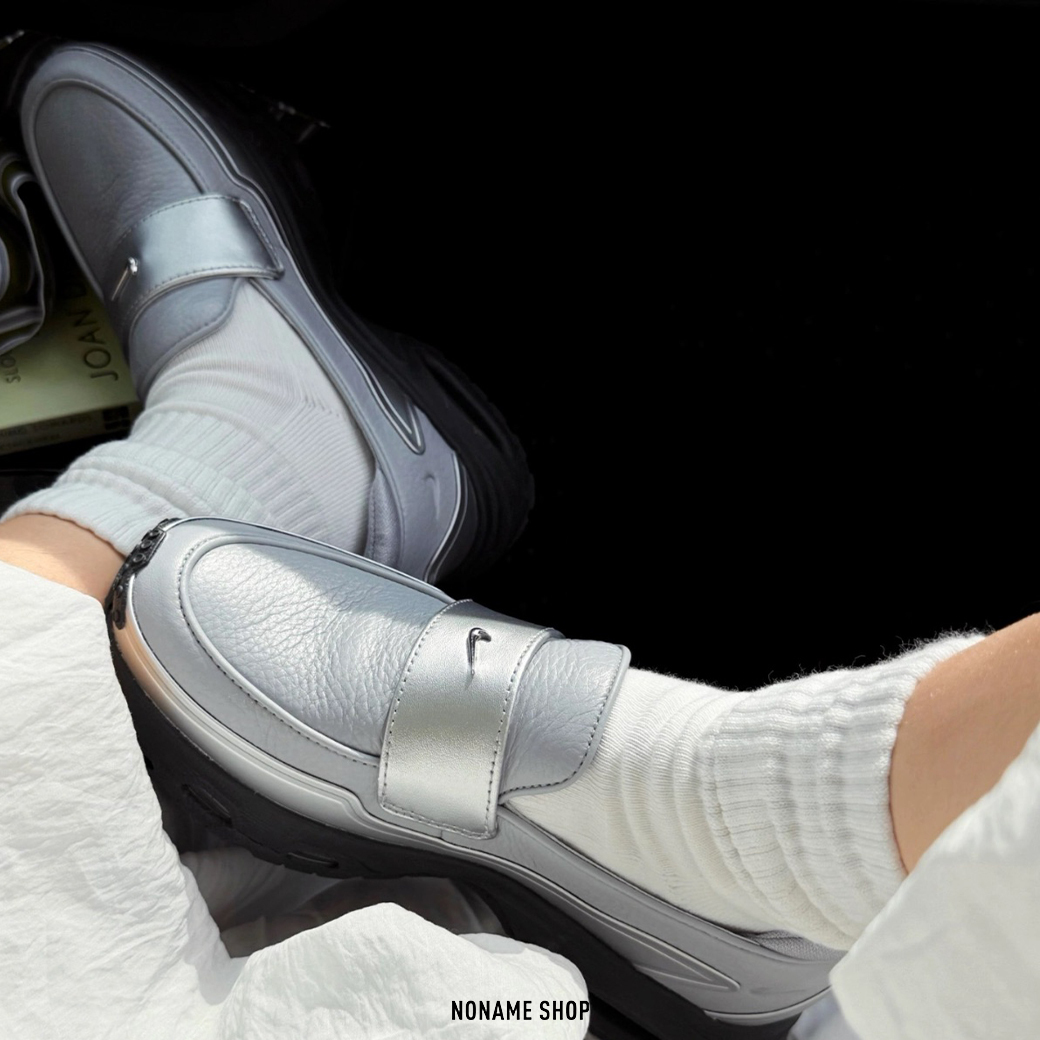NIKE W AIR MAX PHENOMENA 樂福鞋 未來感 灰銀 金屬小勾 (女款)