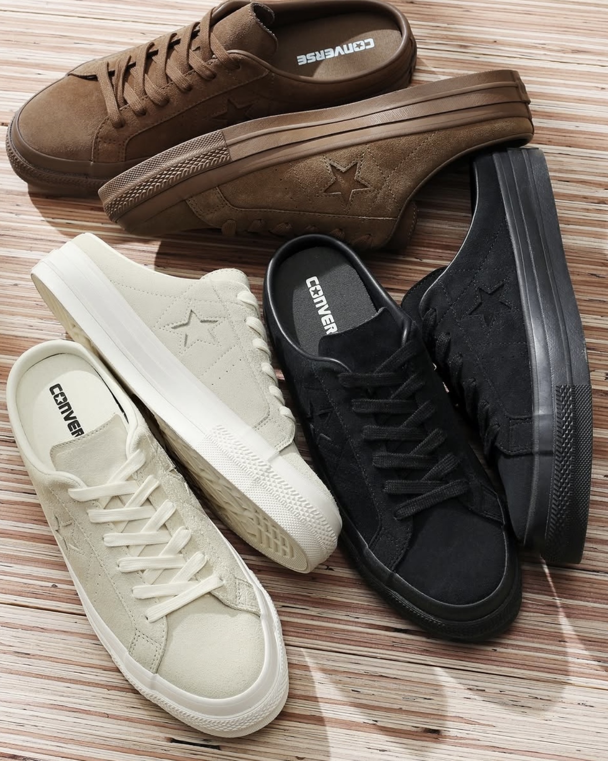 <日本限定> CONVERSE ONE STAR SUEDE MULE 穆勒 懶人鞋 三色