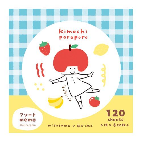 Mizutama 6 款圖案組合便條本