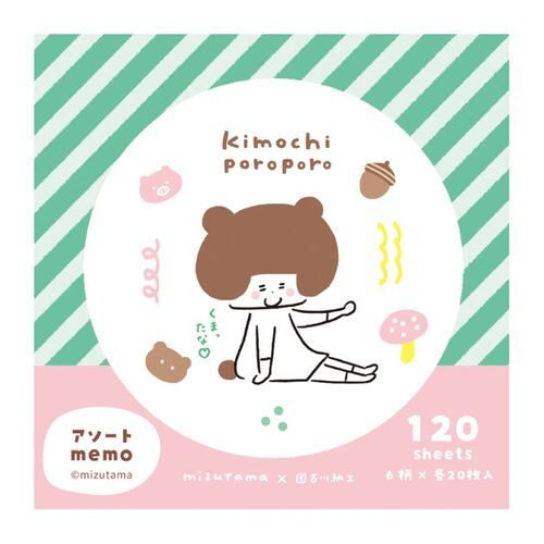 Mizutama 6 款圖案組合便條本