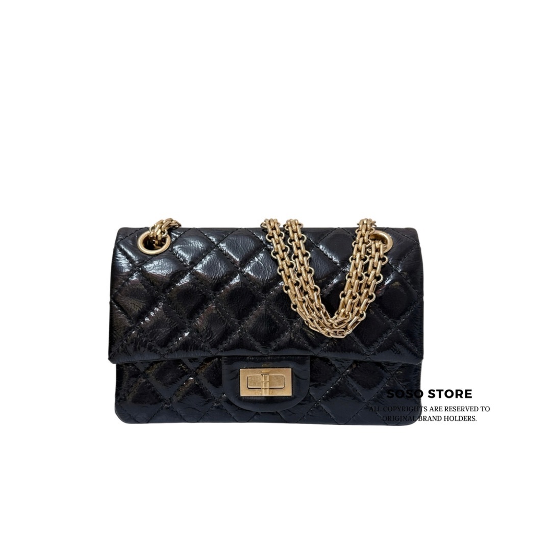 Chanel 2.55 Flap Bag - Black / GHW