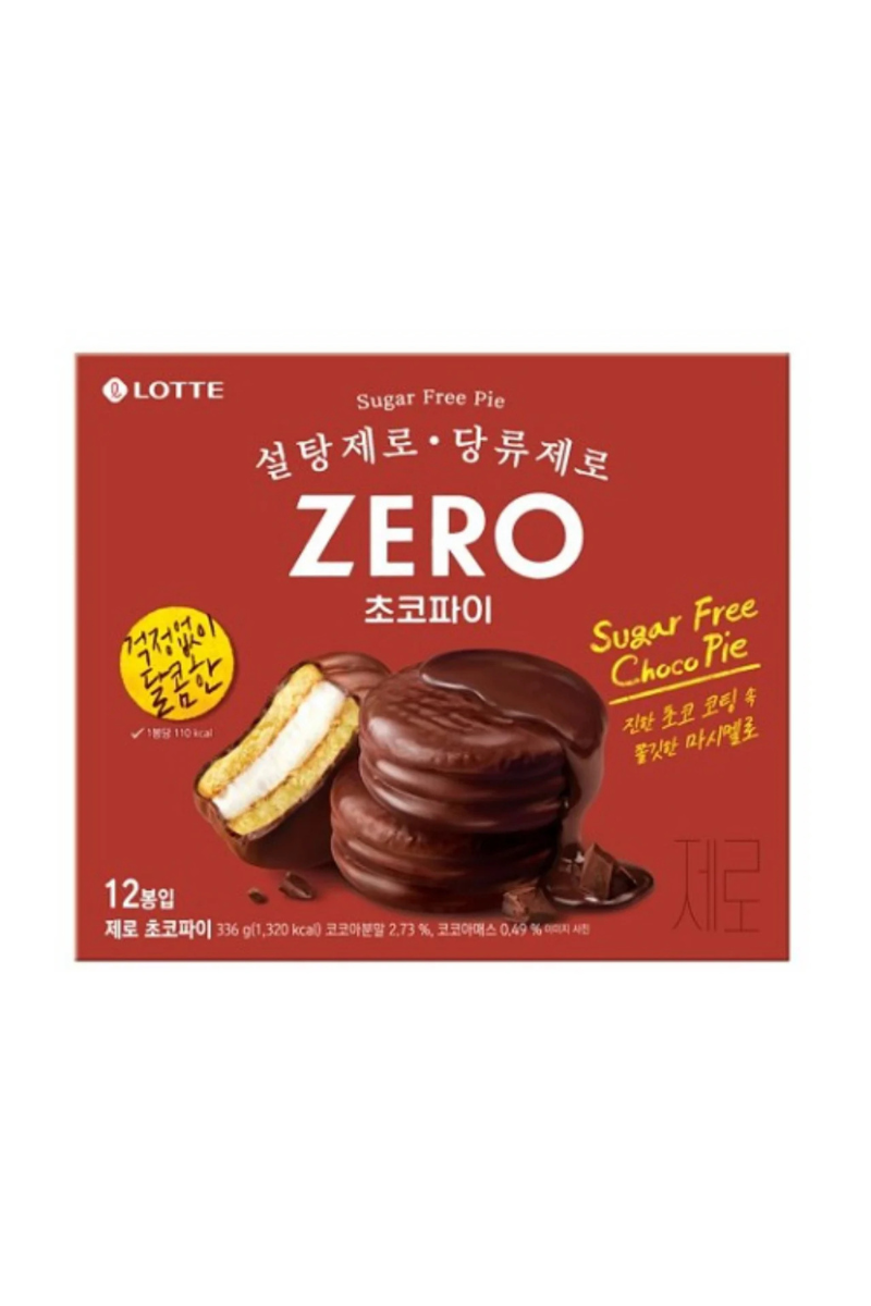 【 5/28收單 】LOTTE ZERO 零糖巧克力派 12入 韓國
