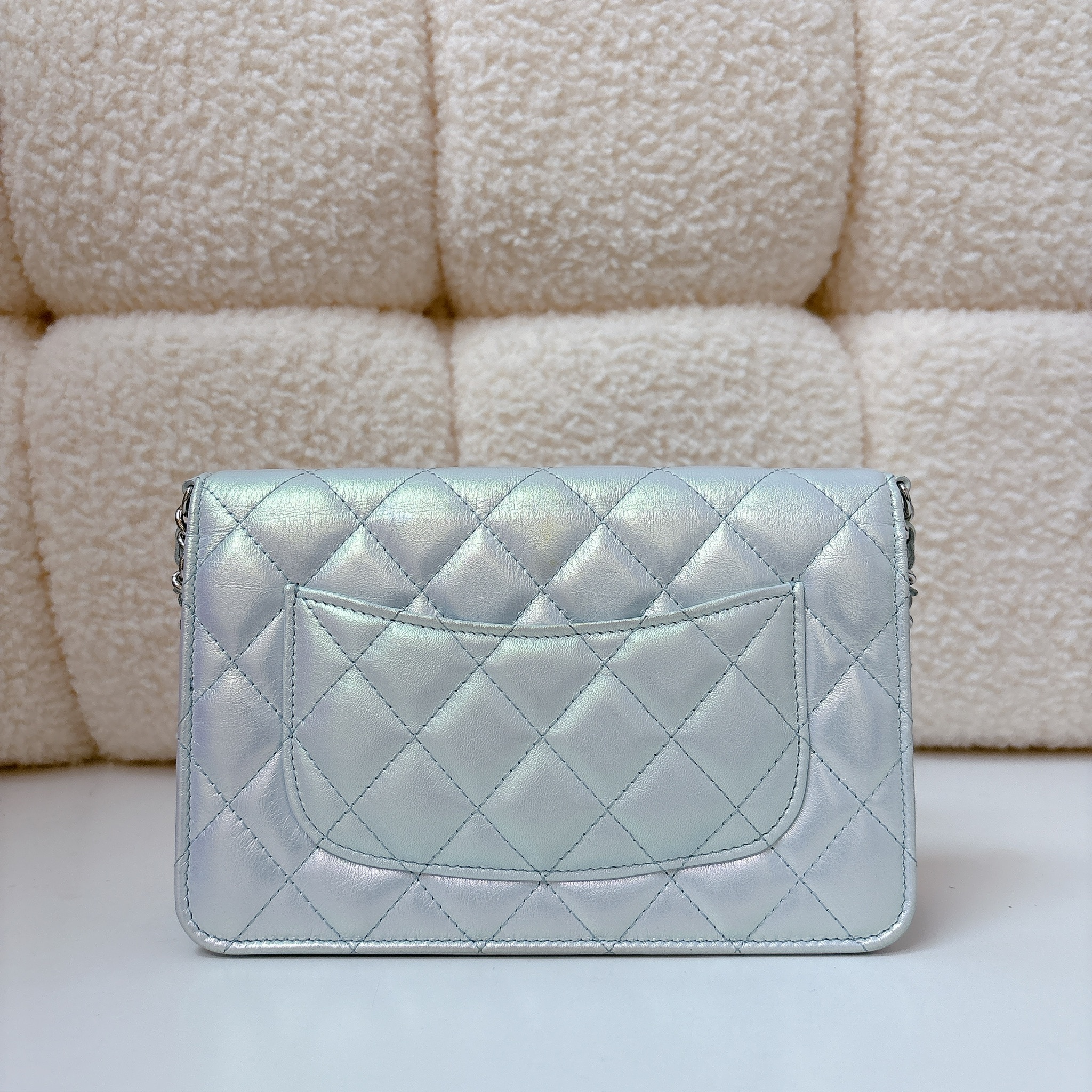 Chanel Wallet on Chain - Light Blue / SHW