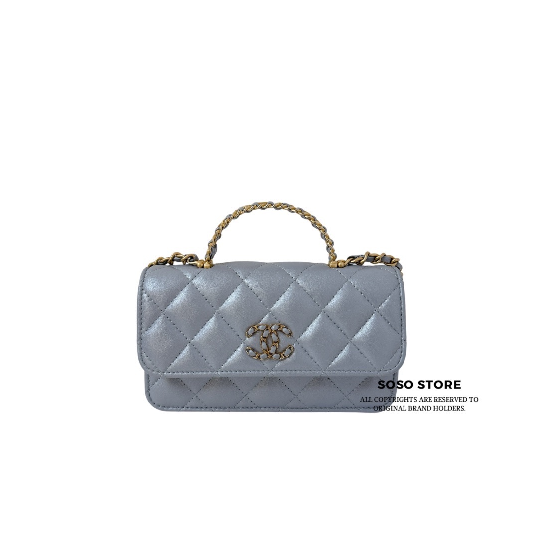 Chanel Wallet on Chain with Handle - Silver / GHW