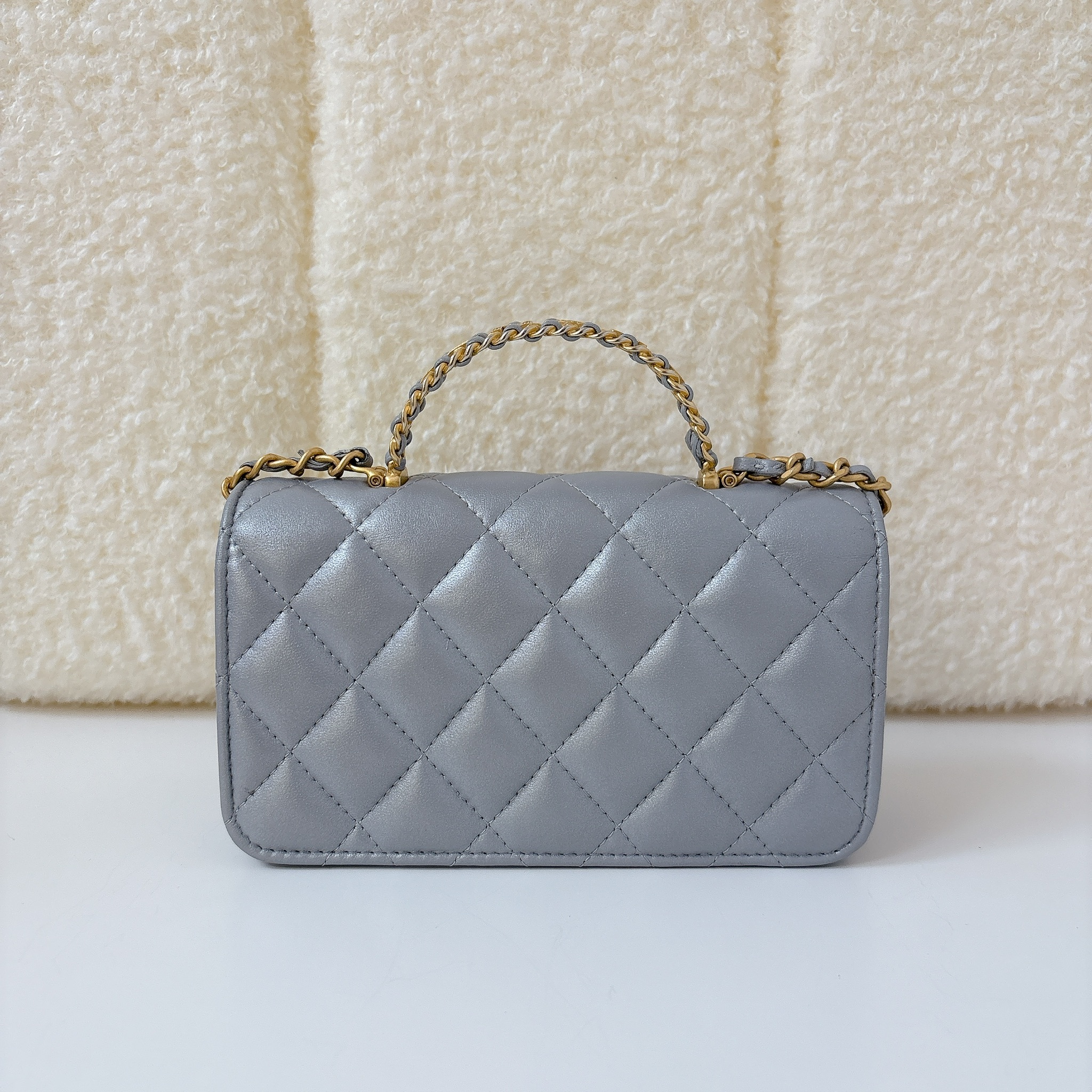Chanel Wallet on Chain with Handle - Silver / GHW