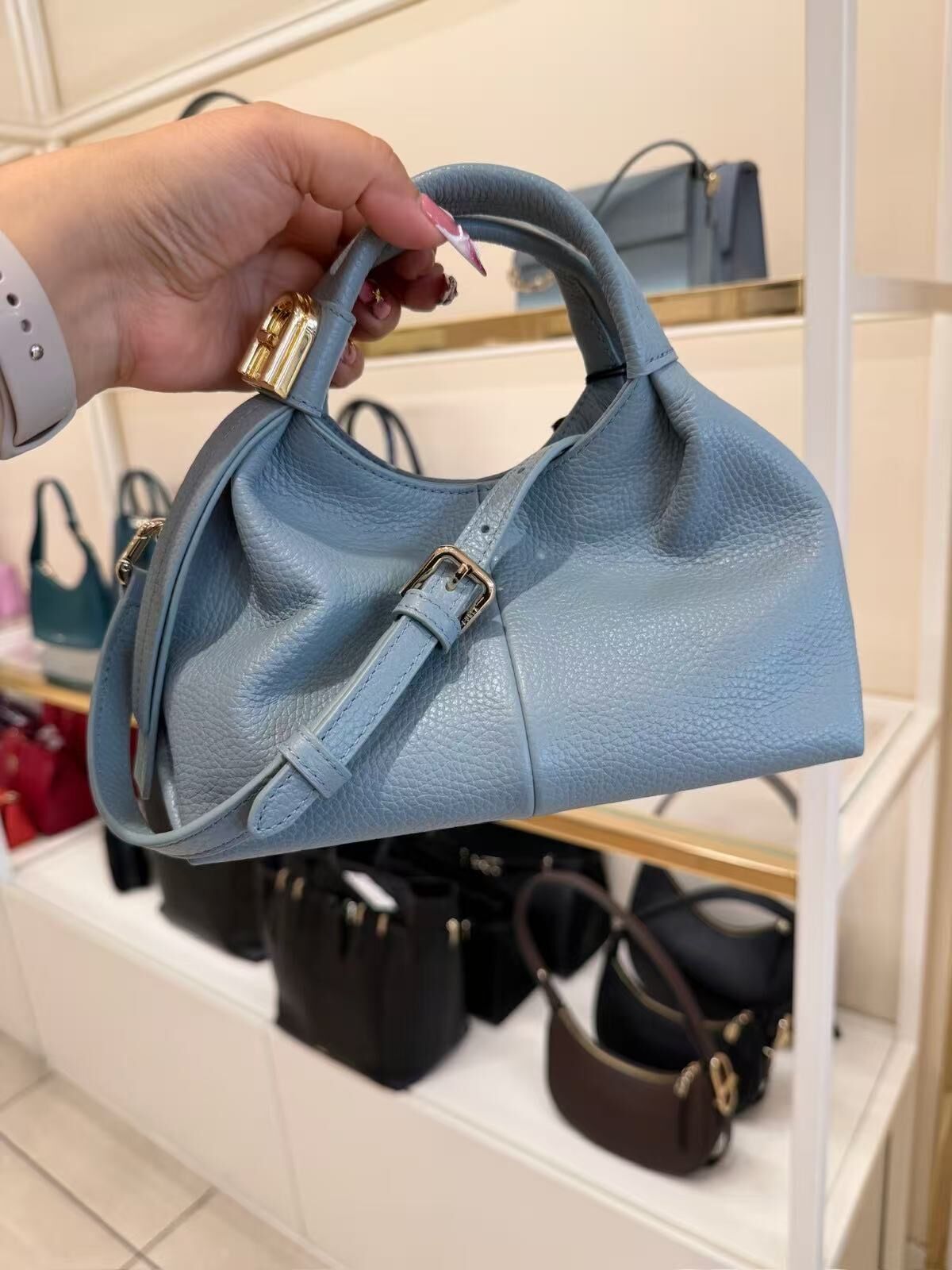 【預購】 Furla  H051640 Planeta S Hobo柔軟皮革肩背包