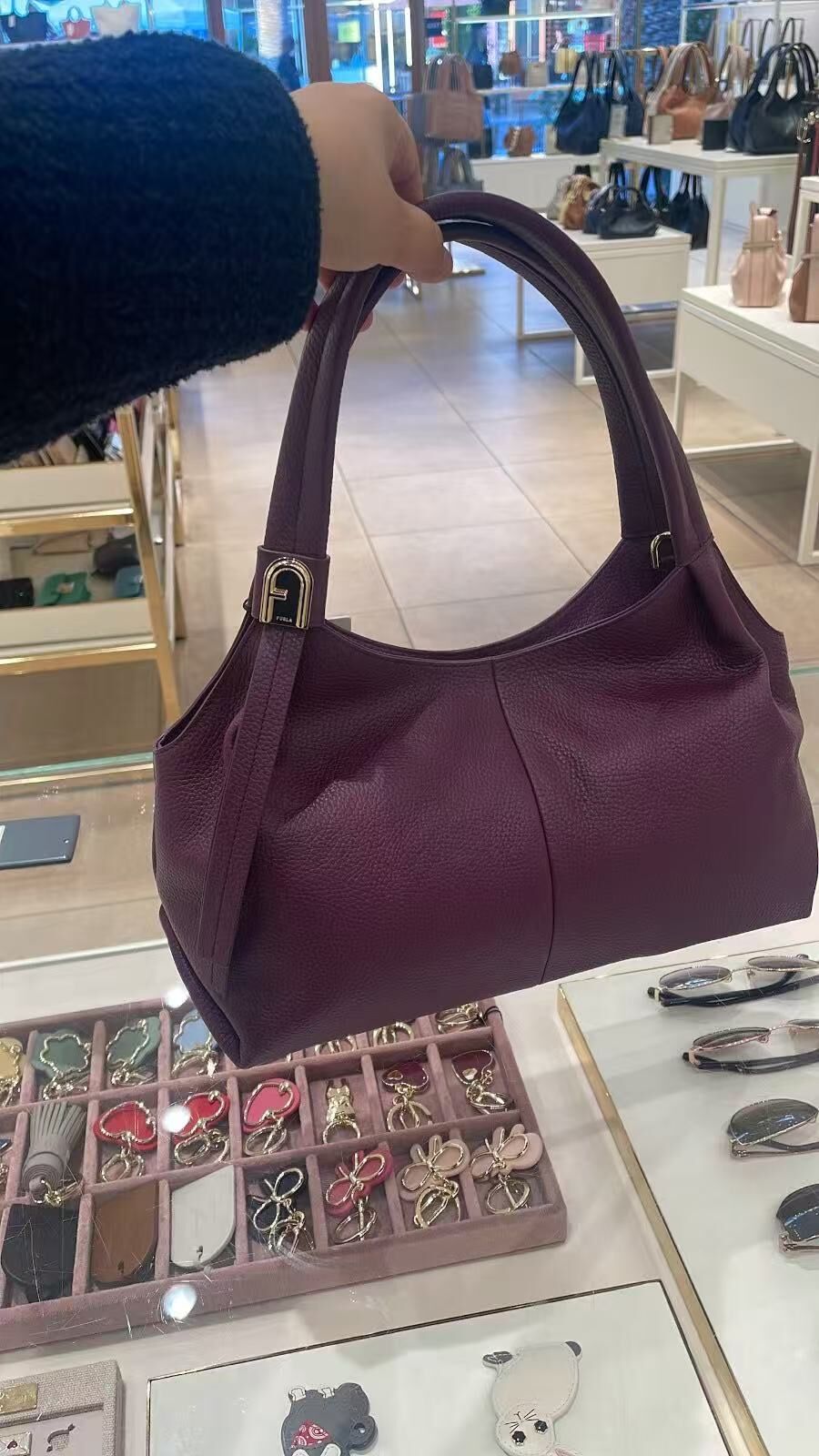 【預購】 Furla  H051641 Planeta 深紫色手提包