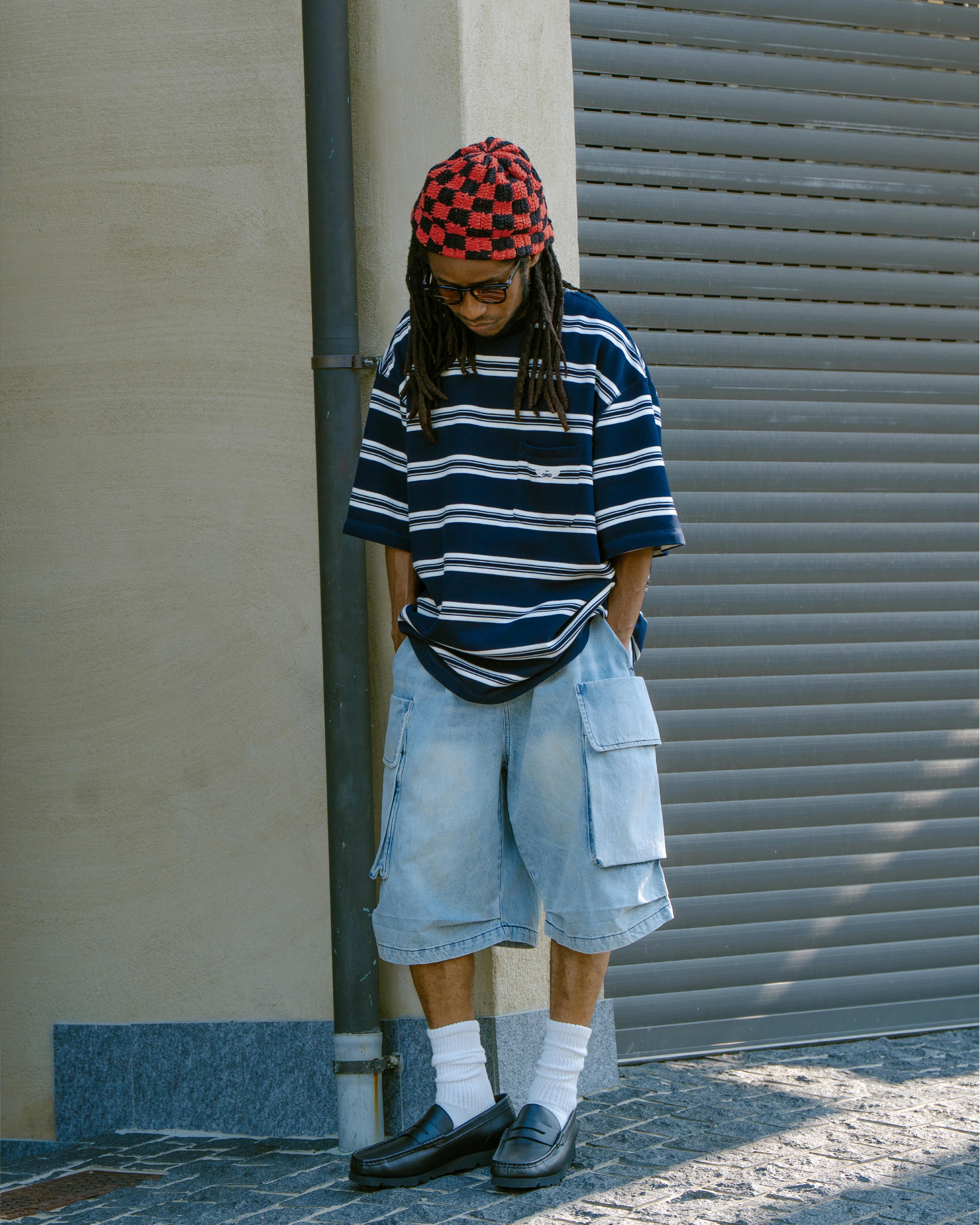 【車庫服飾】ORDINARY DENIM MILITARY CARGO SHORTS