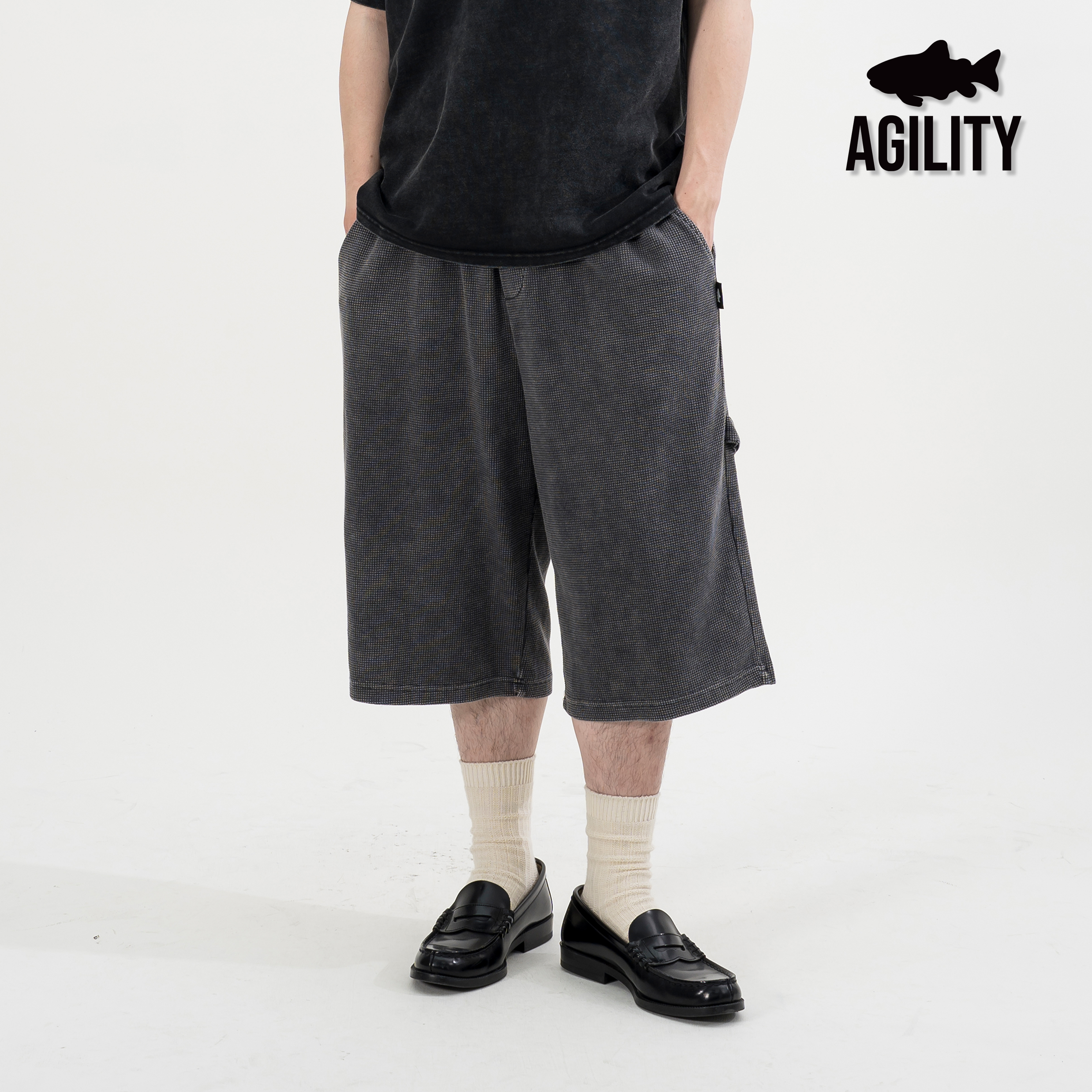 AGILITY Washed Waffle Cropped Pants 水洗華夫格 七分褲 [WFS]