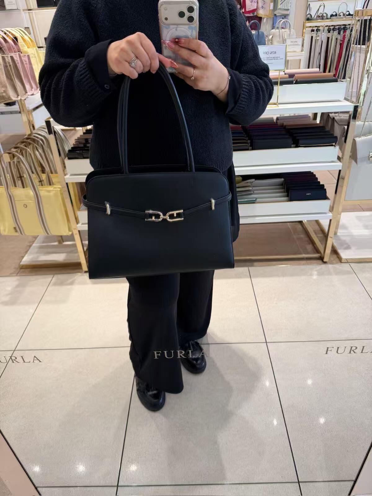 【預購】 Furla  H051652 Meti 黑色手提包