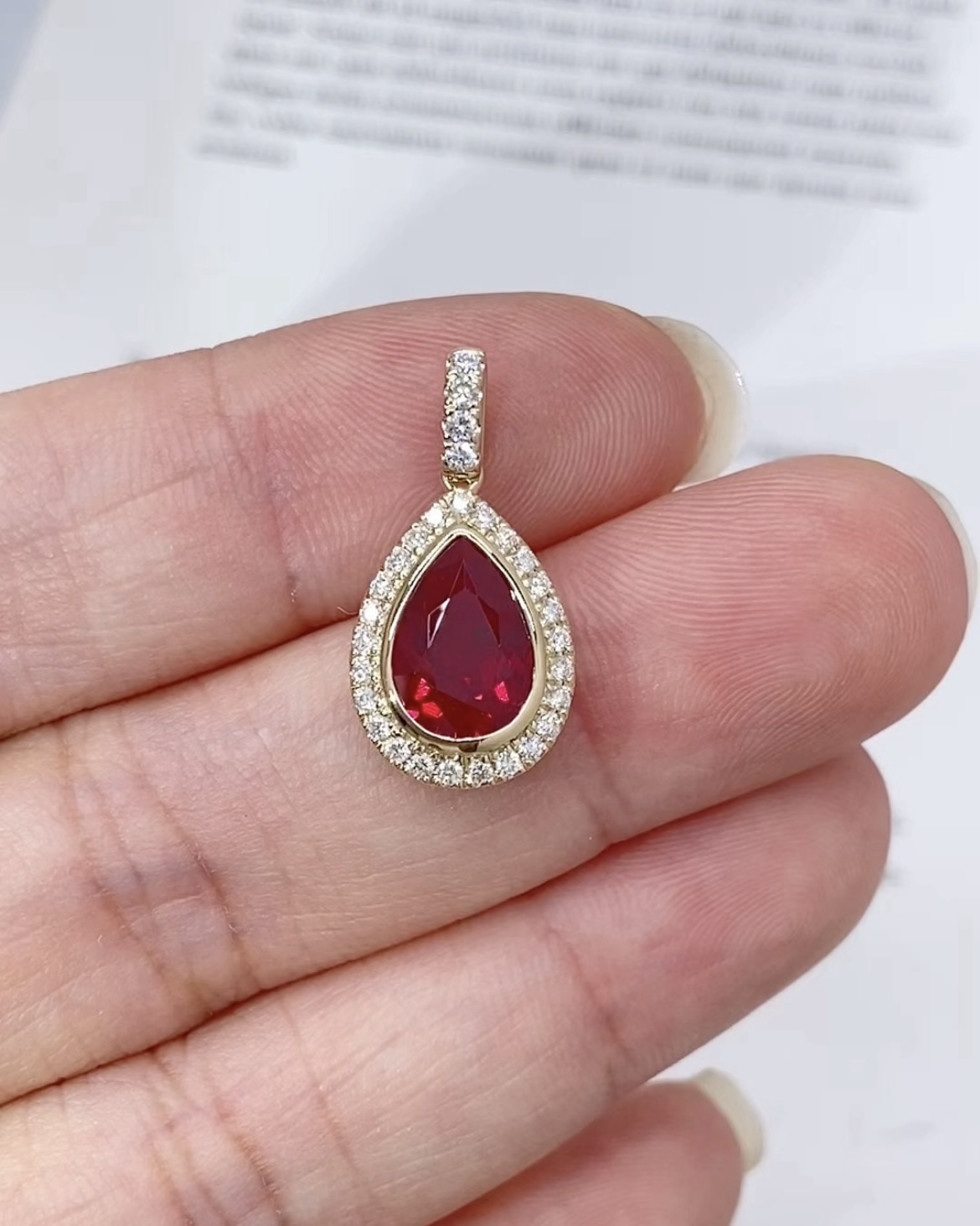 Ruby pendant