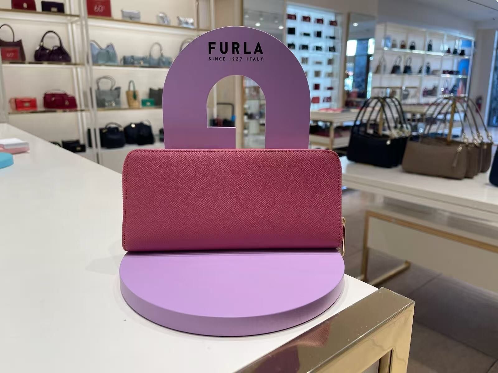 【預購】 Furla  H051658 粉紅色長銀包