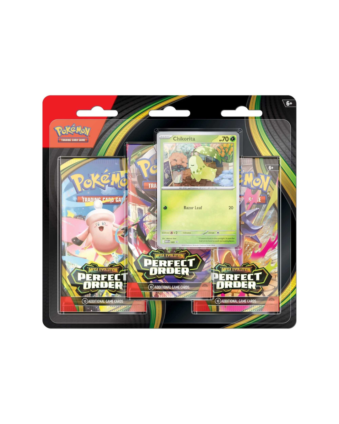 Pokemon Mega Evolution Perfect Order 3-Booster Blister