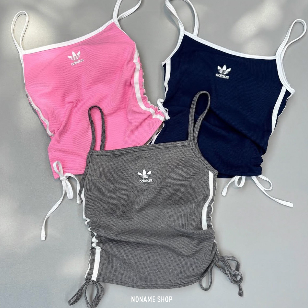 ADIDAS OG 三葉草 抽繩 胸墊 運動 短版 細肩帶 背心 三色 (女款)