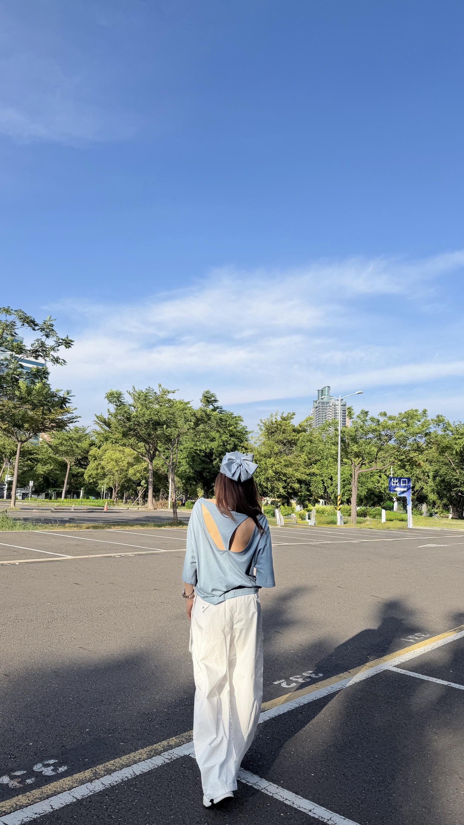 竹節棉寬袖防曬大Ｔ