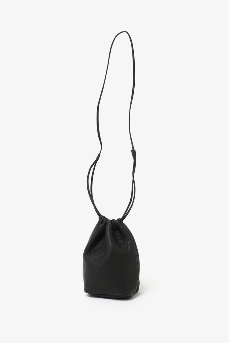 HOBO DRAWSTRING POUCH DEER LEATHER (2COL)