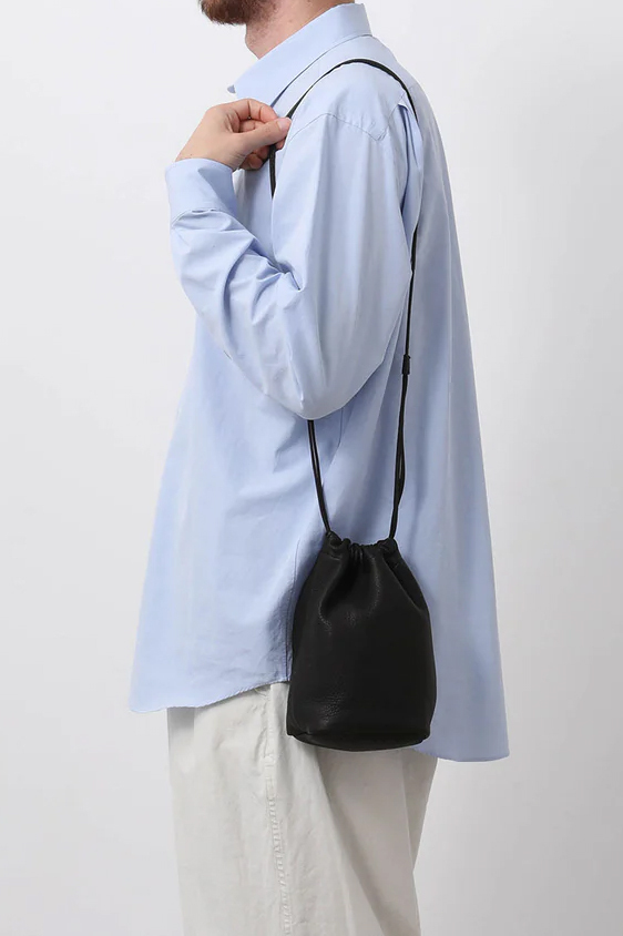 HOBO DRAWSTRING POUCH DEER LEATHER (2COL)