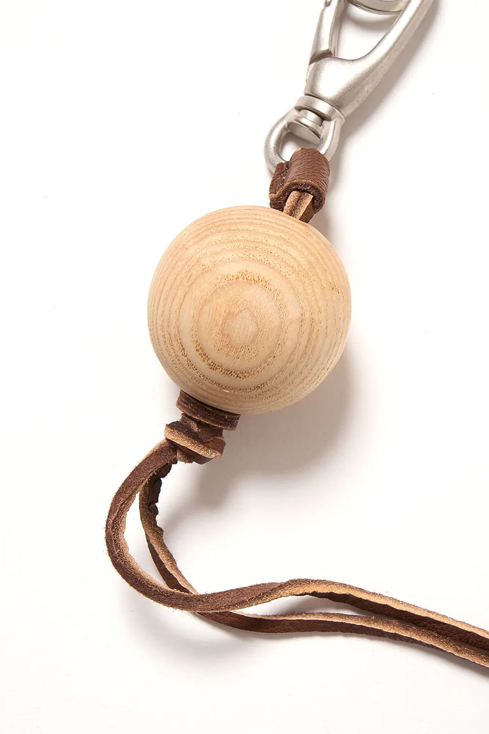 HOBO ROUND WOOD BEADS KEY RING