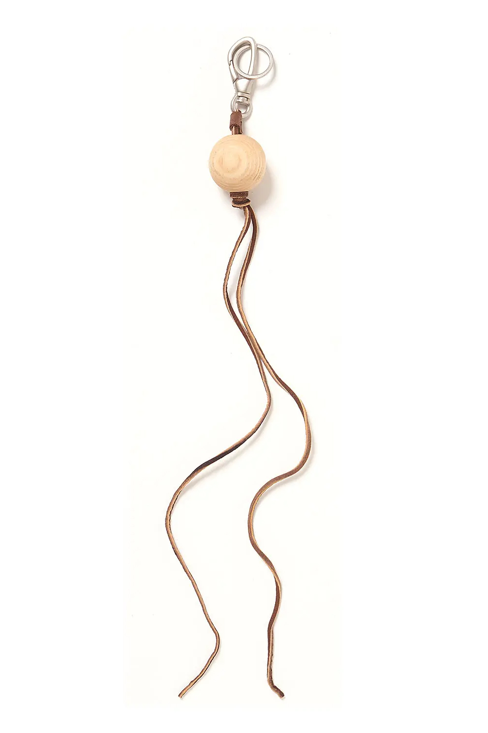 HOBO ROUND WOOD BEADS KEY RING