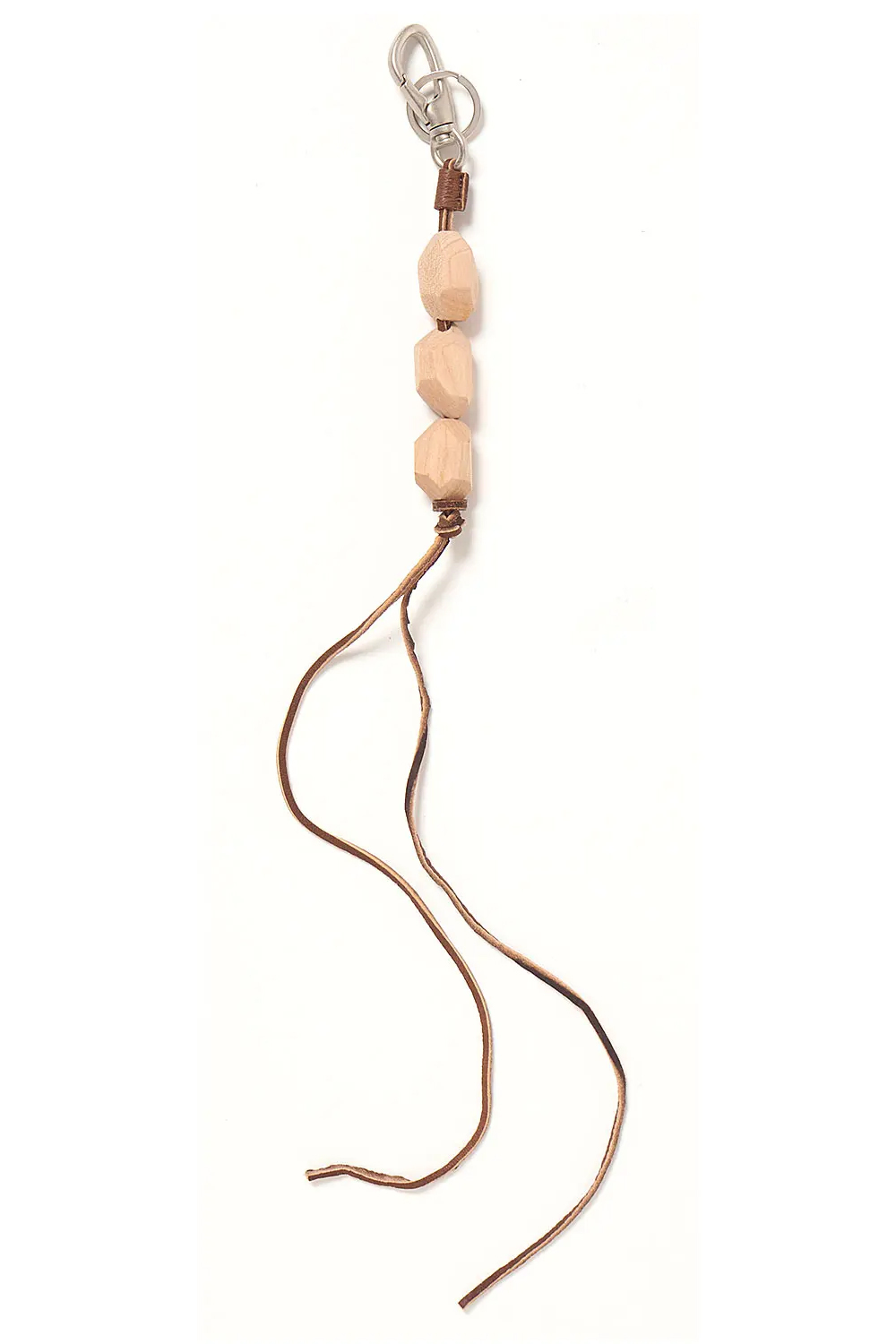 HOBO GEOMETRIC WOOD BEADS KEY RING