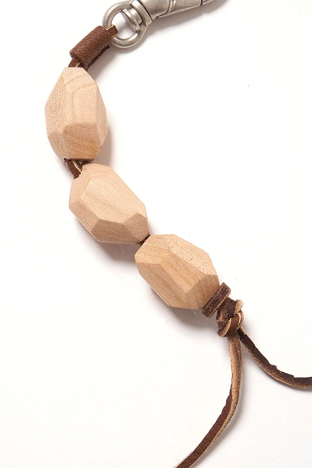 HOBO GEOMETRIC WOOD BEADS KEY RING