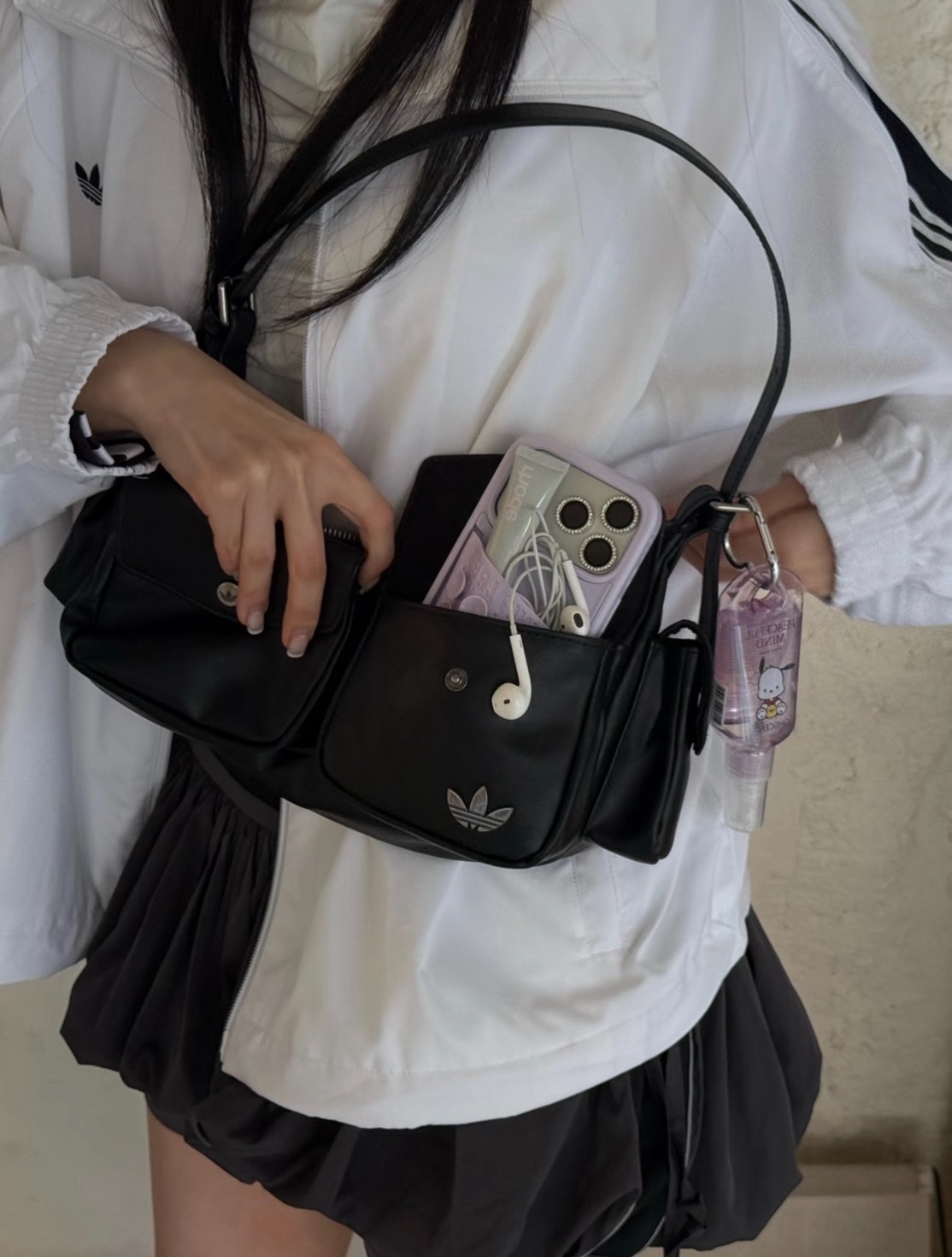 Adidas Originals 小香風 口袋機車包