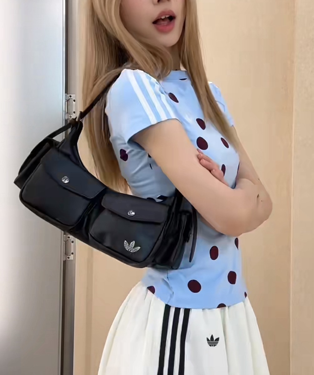 Adidas Originals 小香風 口袋機車包