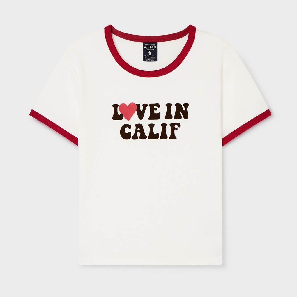 WHO A U - Letter Ringer T-Shirt *3色* (WHRAG2431F)