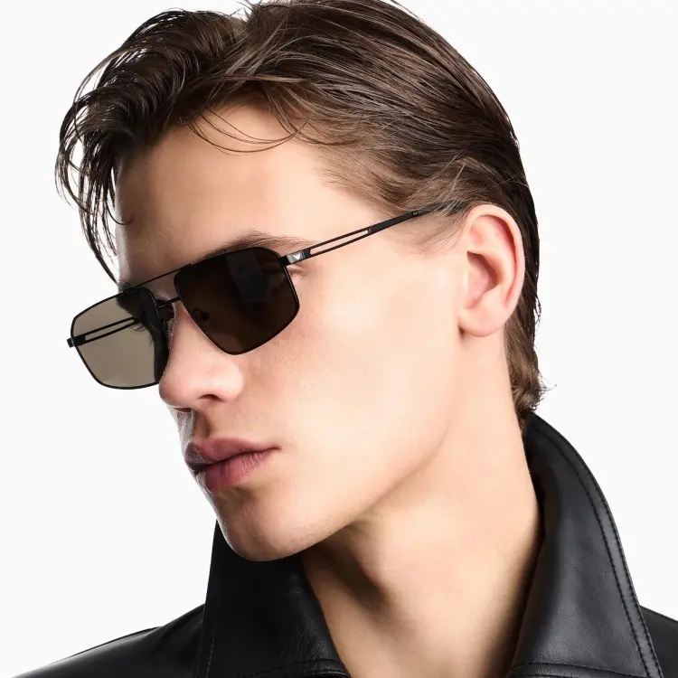 【EMPORIO ARMANI】EA2173 300187-59mm 太陽眼鏡(霧光黑色|深灰色)