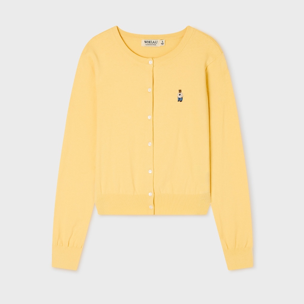 WHO A U - Steve Stripe Cardigan *2色* (WHCKG2332F)