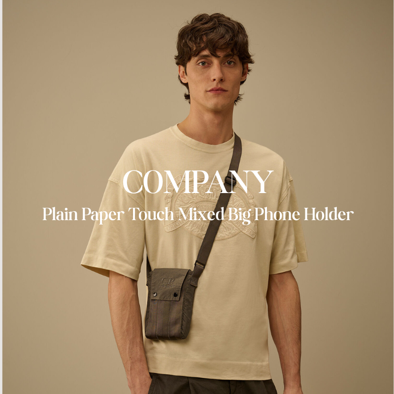 【代購】CP COMPANY Paper Touch 拼接手機包 Big Phone Holder 隨身掛包
