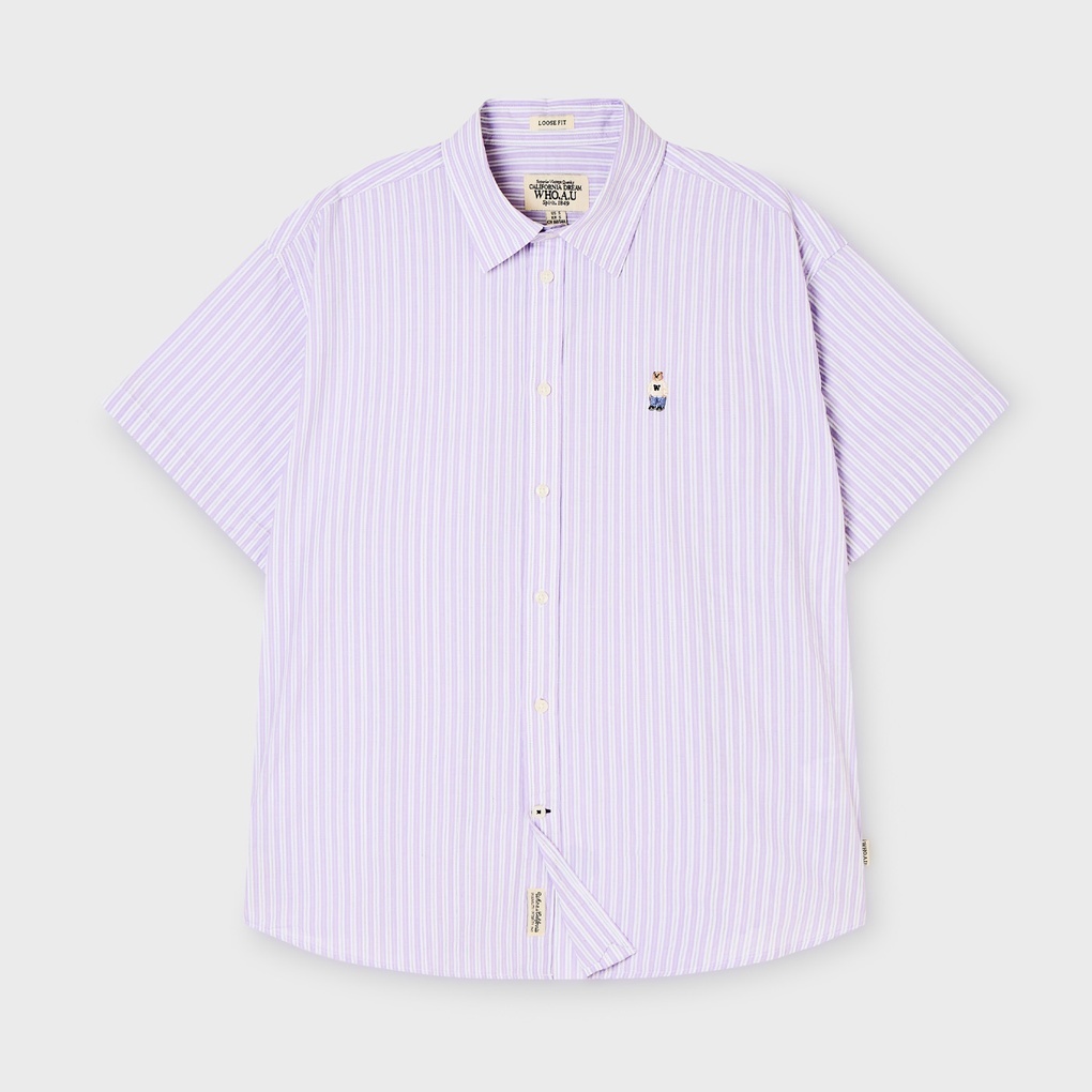 WHO A U - Steve Loose Fit Short Sleeve Shirts *4色* (WHYAG2511F)