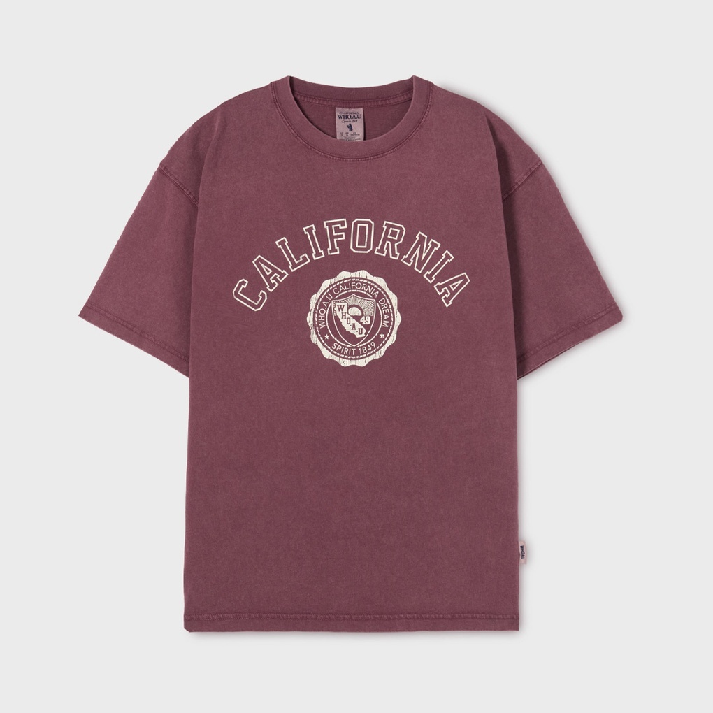 WHO A U - California Dyed Graphic T-shirt *2色* (WHRPG2522U)