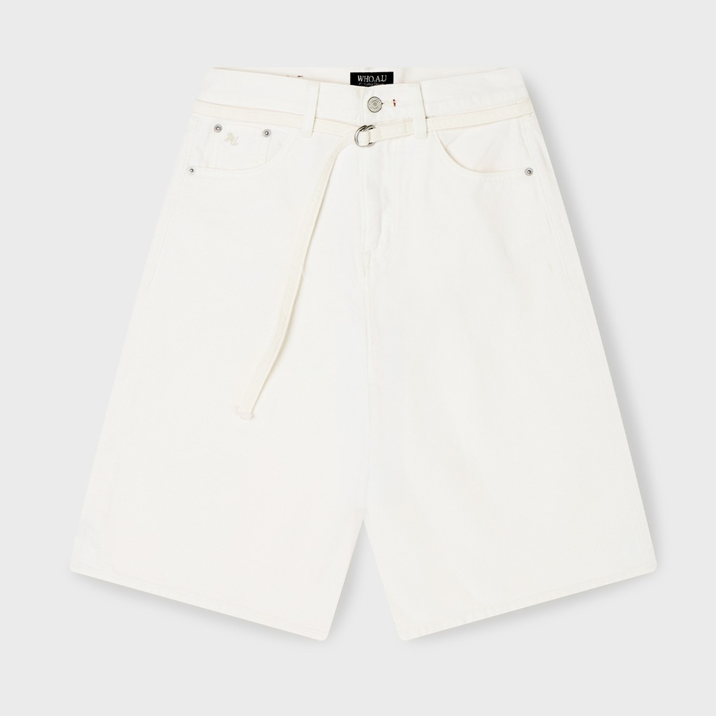 WHO A U - Bermuda Denim Shorts(F) *2色* (WHTJG2443F)